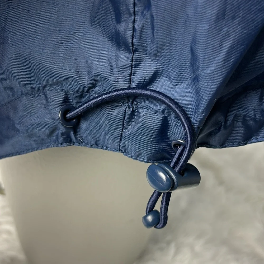 🔥 Tommy Hilfiger Vintage 90s Windbreaker Pullover Jacket Navy M 1/4 Zip Hoodie 🔥 - Picture 14 of 16